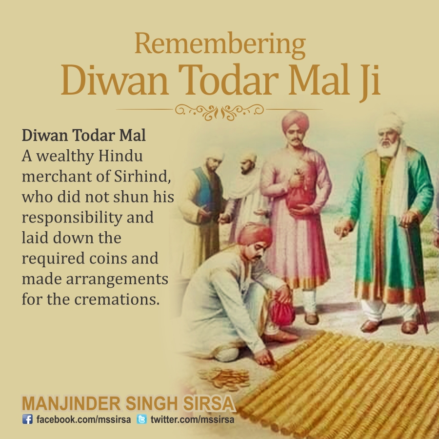 Paying tribute to Diwan Todar Mal – Manjinder Singh Sirsa